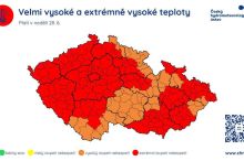 Absolutní teplotní rekord může padnout dřív, než se čekalo. Předpověď vyhlíží 41°C