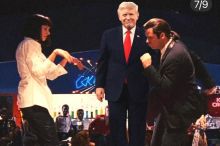 Trump, kterého se nepodařilo odehnat. Internet se mu směje a vymýšlí další scény