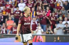 Fanoušci Sparty oslavili první Brunesův gól ve stylu veslujících vikingů