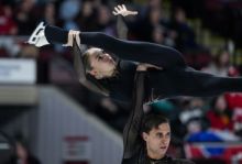 Valesiová, Bidař jsou v Kanadě po krátkém programu pátí, Reshtenko osmý
